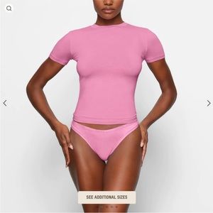 Skims Bubblegum Cotton tee S